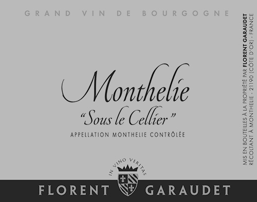 Monthélie Sous le Cellier Blanc Domaine Florent Garaudet 2022 NY
