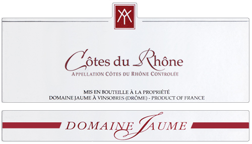 Côtes du Rhône Blanc Domaine Jaume 2023 NY
