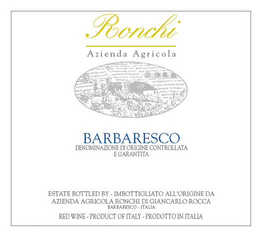 Barbaresco Azienda Agricola Ronchi 2021 NY