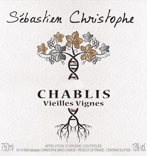 Chablis Vieilles Vignes Domaine Sébastien Christophe 2023 DE