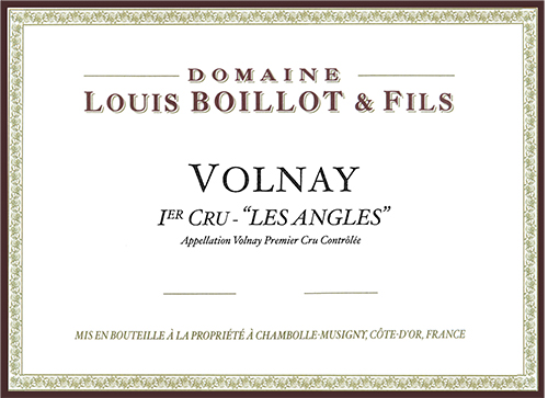 Volnay Premier Cru Les Angles Domaine Louis Boillot 2022 NJ