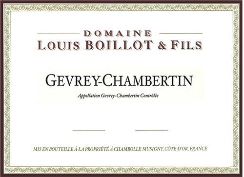 Gevrey-Chambertin Domaine Louis Boillot 2022 NJ