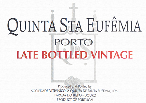 Oporto Late Bottled Vintage Quinta de Santa Eufêmia 2015 NY