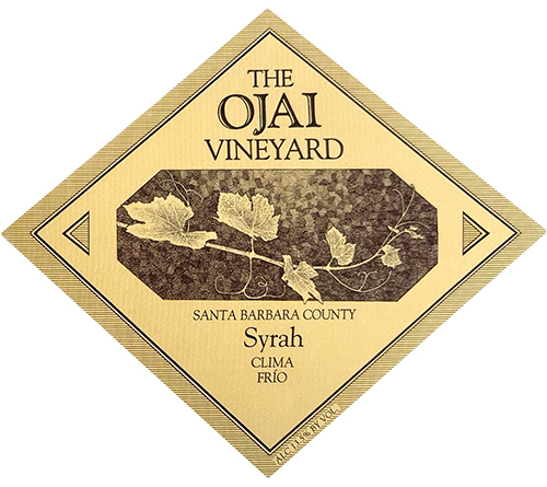 Wine Label for Santa Barbara County Clima Frío Syrah Ojai Vineyard 2023
