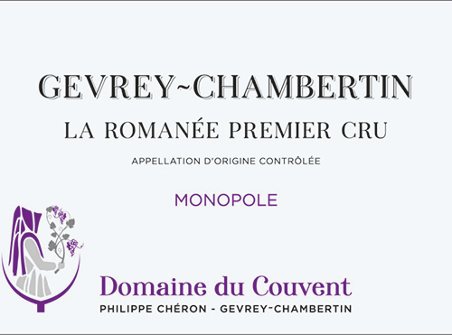 Gevrey-Chambertin Premier Cru La Romanée Domaine du Couvent 2022 NJ