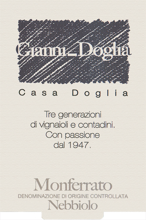 Monferrato Nebbiolo Gianni Doglia 2023 NY