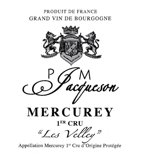 Mercurey Premier Cru Les Velley Domaine P. et M. Jacqueson 2023 NY