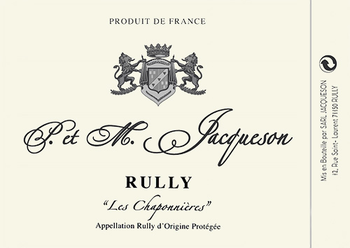 Rully Les Chaponnières Domaine P. et M. Jacqueson 2023 NJ