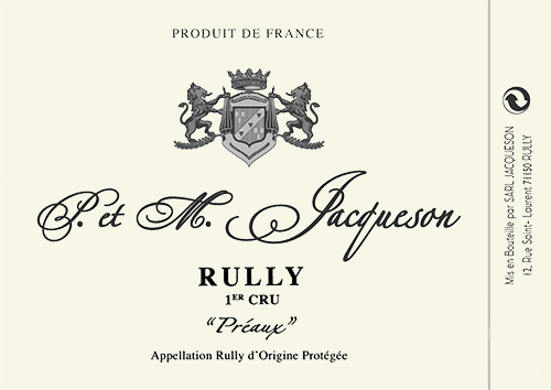 Rully Premier Cru Préaux Domaine P. et M. Jacqueson 2023 NJ