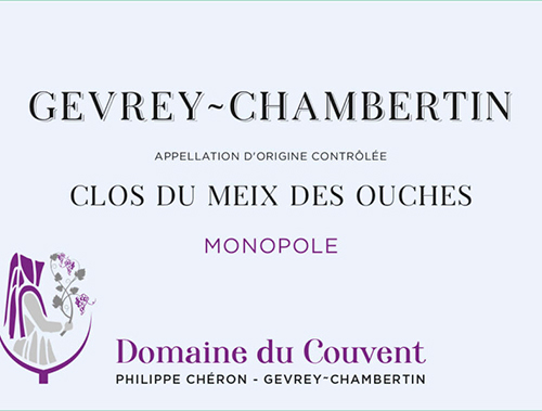 Gevrey-Chambertin Clos du Meix des Ouches Domaine du Couvent 2020 NY
