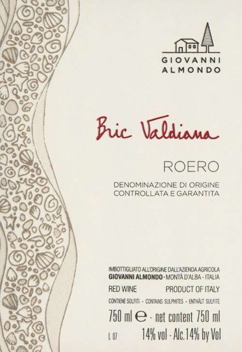 Roero D.O.C.G. Bric Valdiana Giovanni Almondo 2022 NY