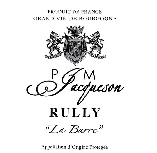 Rully La Barre Domaine P. et M. Jacqueson 2023 DE