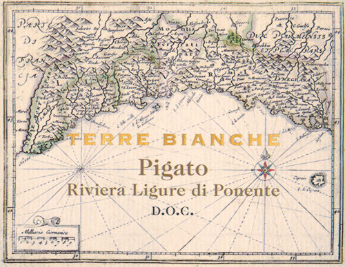 Wine Label for Riviera Ligure di Ponente Pigato Terre Bianche 2024