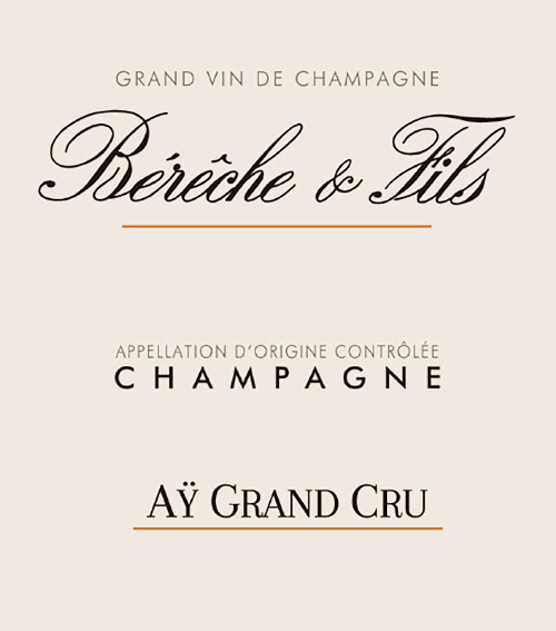 Wine Label for Champagne Aÿ Grand Cru Bérêche et Fils 2017