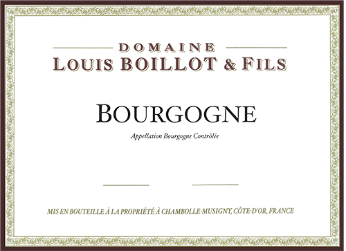 Bourgogne Domaine Louis Boillot 2023 NY