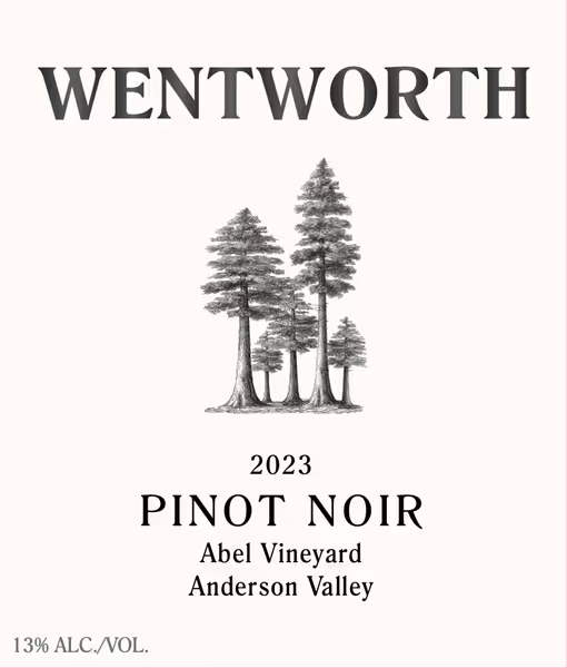 Anderson Valley Abel Vineyard Pinot Noir Wentworth Vineyards 2023 NY