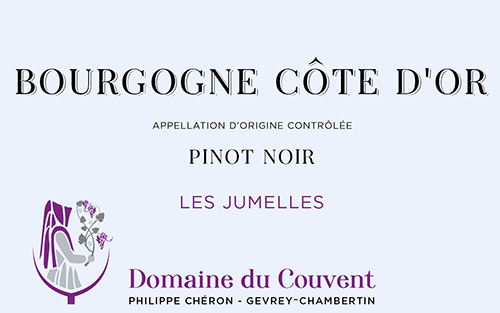 Bourgogne Rouge Les Jumelles Domaine du Couvent 2023 NJ