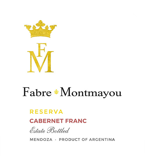 Wine Label for Luján de Cuyo Cabernet Franc Reserva Fabre Montmayou 2024