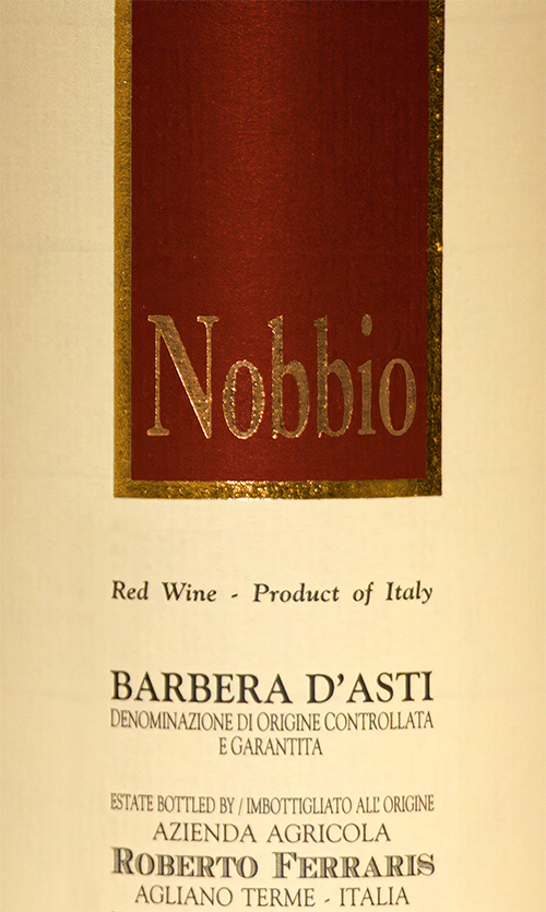 Barbera d’Asti Nobbio Roberto Ferraris 2024 DE