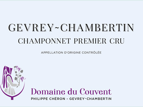 Gevrey-Chambertin Premier Cru Champonnet Domaine du Couvent 2022 NY