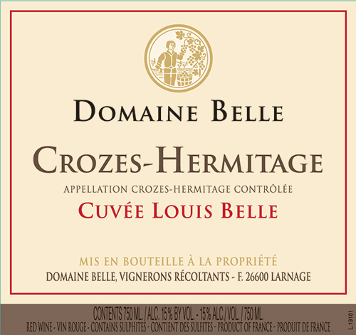 Crozes-Hermitage Cuvée Louis Belle Domaine Belle 2022 DE
