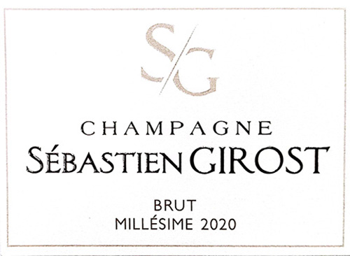 Champagne Brut Millésime Sébastien Girost 2020 NY