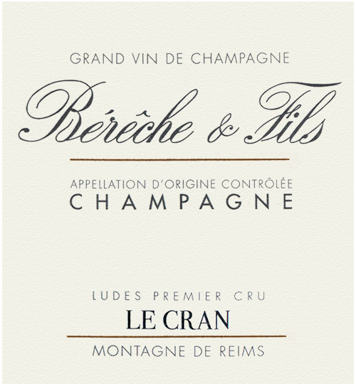 Champagne Le Cran Vintage Bérêche et Fils 2018 NJ