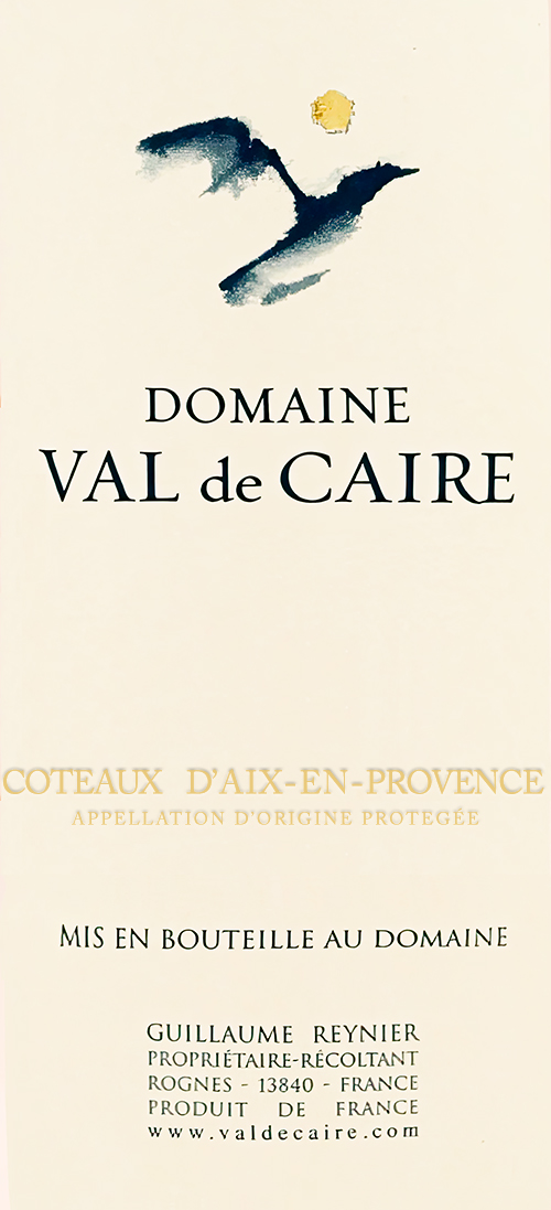 Wine Label for Coteaux d’Aix-en-Provence Rosé Domaine Val de Caire 2025
