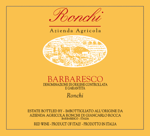 Barbaresco Ronchi Azienda Agricola Ronchi 2022 NJ