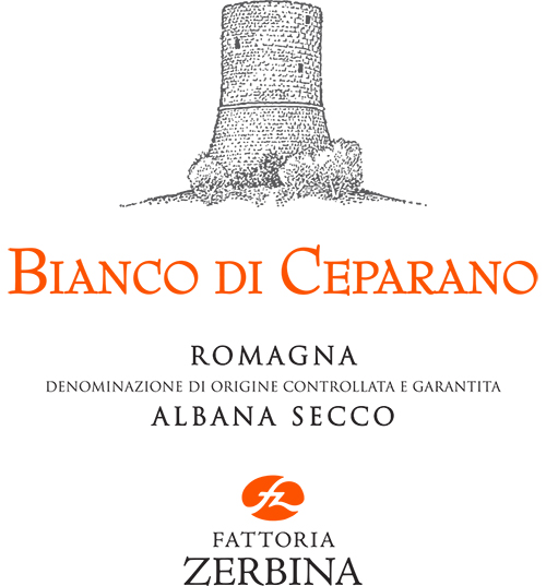 Wine Label for Romagna Albana DOCG Bianco di Ceparano Fattoria Zerbina 2025