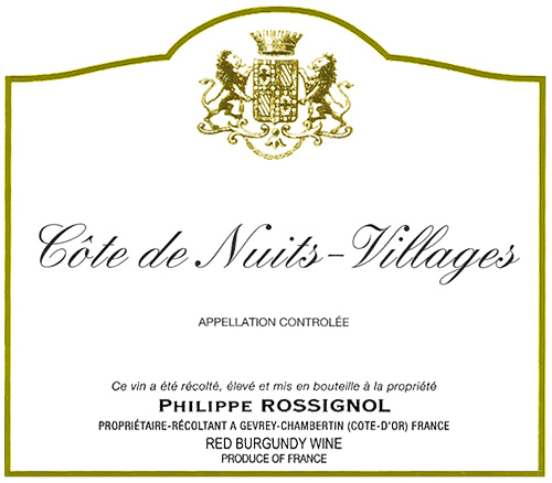 Côte de Nuits-Villages  Domaine Philippe Rossignol 2017 NY