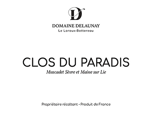 Muscadet Sèvre et Maine Clos du Paradis Domaine Delaunay 2024 DE