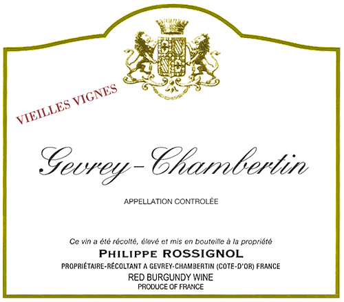 Gevrey-Chambertin Vieilles Vignes Domaine Philippe Rossignol 2021 DE