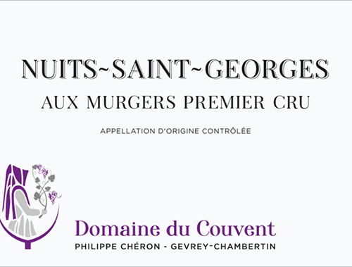 Nuits St Georges Premier Cru Aux Murgers Domaine du Couvent 2022 DE