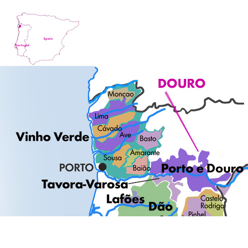 Appellation Map for Douro Lento Tinto Geographic 2023