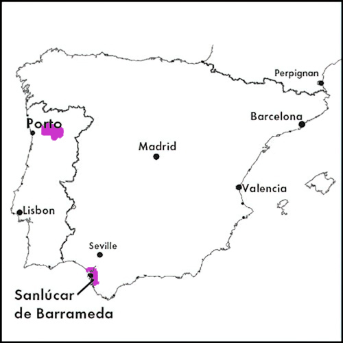 Appellation Map for Oporto Vintage Quinta de Santa Eufêmia 2016
