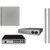 Yamaha-ADECIA Ceiling Bundle:   RM-CG-W Ceiling Microphone - White, RM-CR Audio Processor, SWR-2311P-10G Network Switch, and QTY 2 of VXL1W-16P Speakers