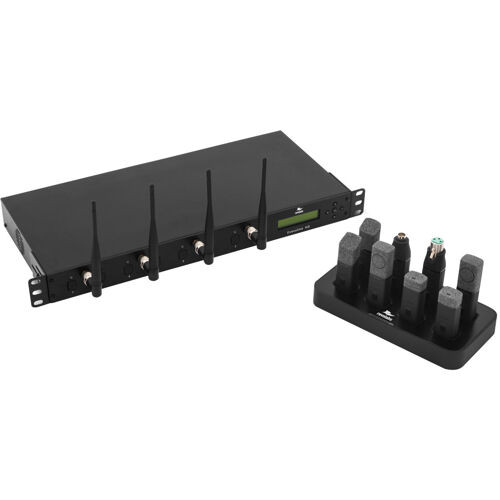 Yamaha-GSA Compliant Executive HD Wireless Microphone System, 4-Channel, w/ 3 Omnidiretional Tabletop mics,1 Wearable mic