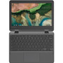 Lenovo 300e Chromebook 2nd Gen 81MB007YUS 11.6" Touchscreen Chromebook - HD - 1366 x 768 - Intel Celeron N4020 Dual-core (2 Core) 1.10 GHz - 4 GB Total RAM - 4 GB On-board Memory - 32 GB Flash Memory - Black