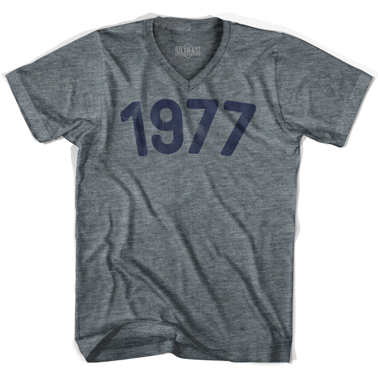 1977 Cleveland Indians Artwork: Women's Tri-Blend Varsity V-neck T