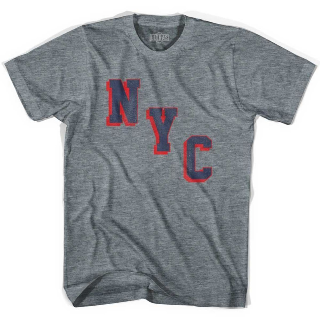 New York Black Yankees T-Shirt from Homage. | Charcoal | Vintage Apparel from Homage.