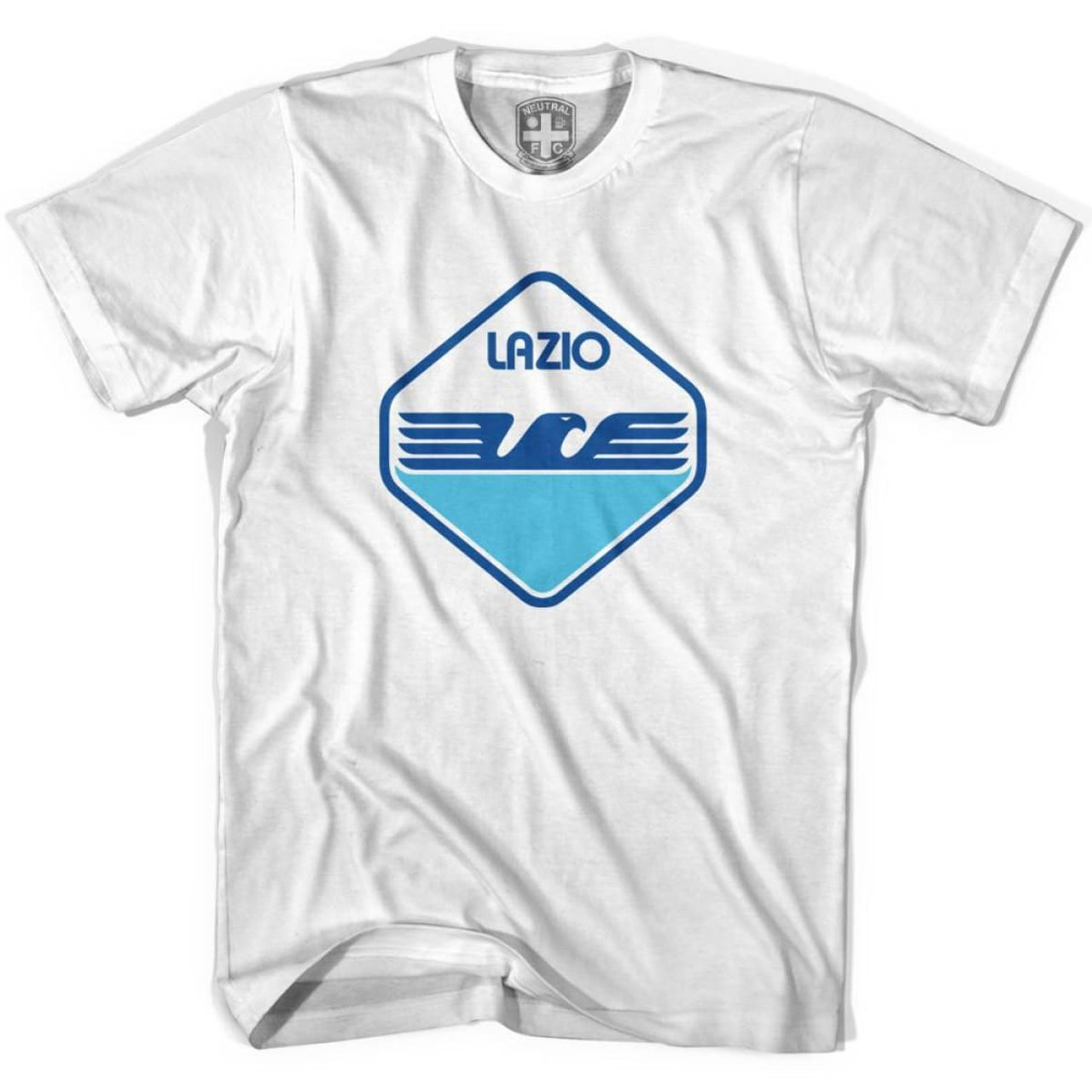 Lazio 80's Crest T-shirt-Adult-White