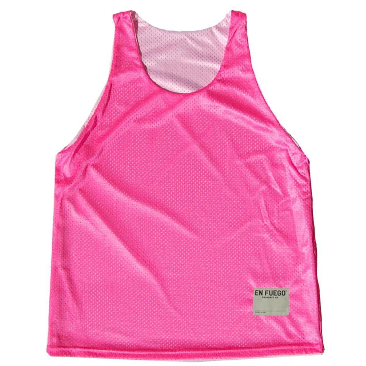 Neon Pink and White Basketball Reversible Made In USA-Neon