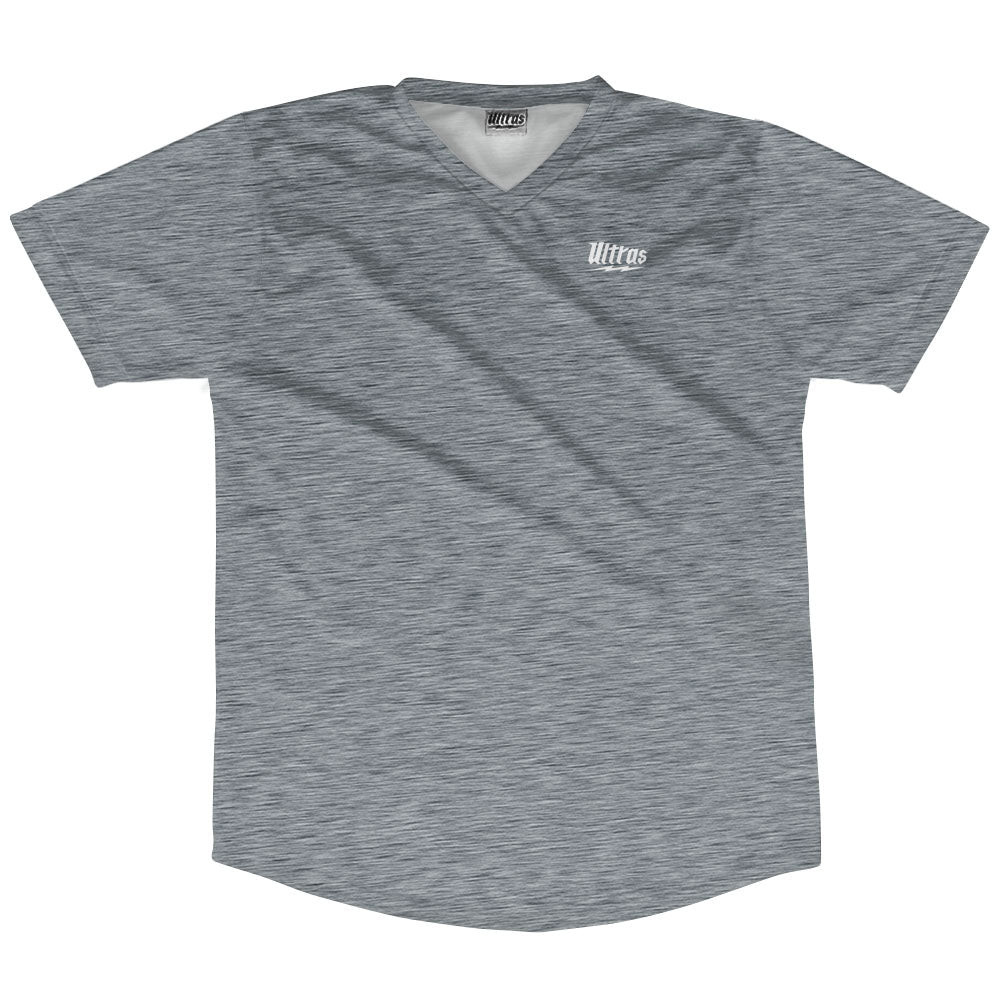 Heathered Soccer Jersey Made In USA - Grey Datk