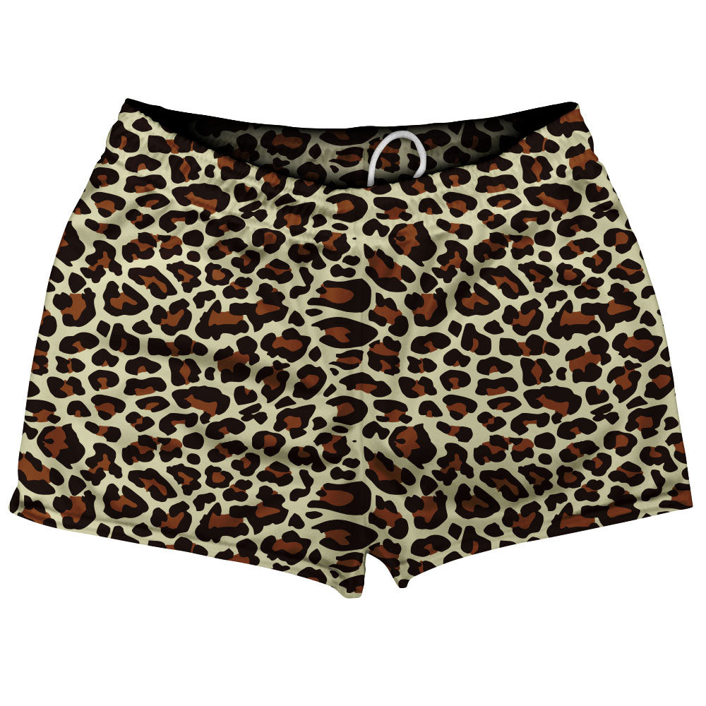 Cheetah Pattern Shorty Short Gym Shorts 2.5