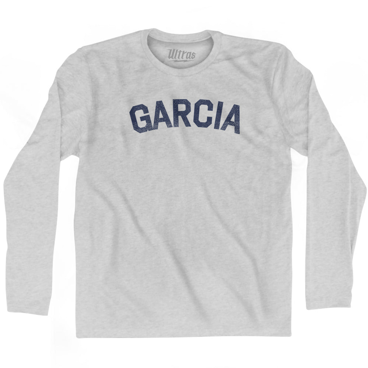 GARCIA Adult Cotton Long Sleeve T-shirt - Grey Heather