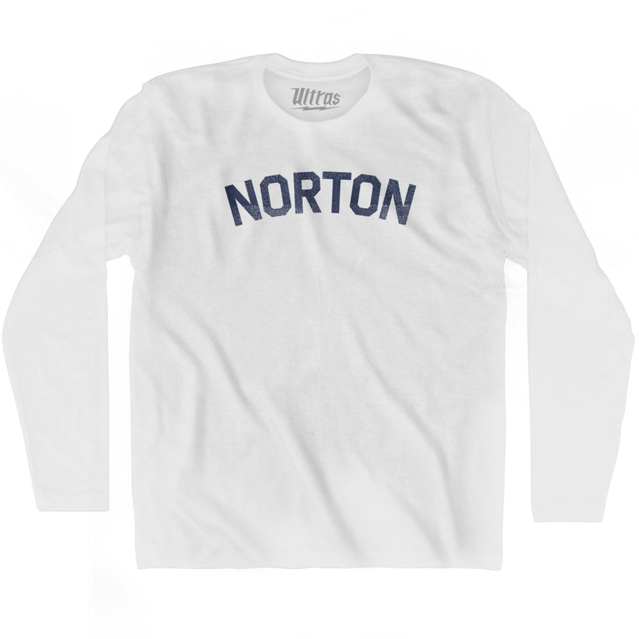 Norton Adult Cotton Long Sleeve T-Shirt - White