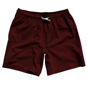 Red Burgundy Blank 7" Swim Shorts Made in USA by Ultras Red Burgundy Blank 7" Swim Shorts Made in USA by Ultras