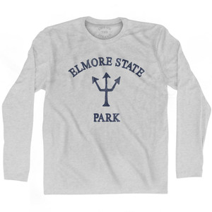 Vermont Elmore State Park Trident Adult Cotton Long Sleeve T-Shirt by Ultras Vermont Elmore State Park Trident Adult Cotton Long Sleeve T-Shirt by Ultras