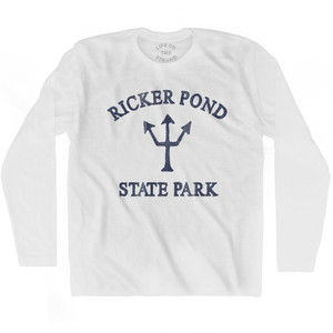 Vermont Ricker Pond State Park Trident Adult Cotton Long Sleeve T-Shirt by Ultras